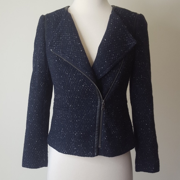 Ann Taylor Jackets & Blazers - Tweed Ann Taylor Navy and black jacket